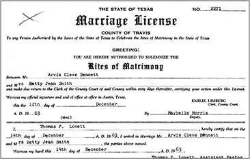 Marriage Record