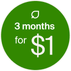 3 Months for $1